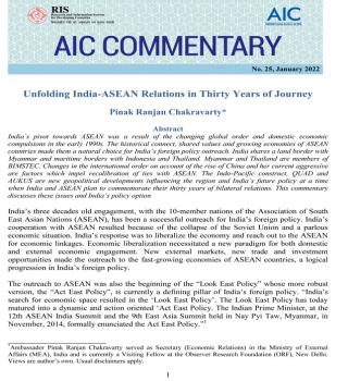 Unfolding India-ASEAN Relations in Thirty Years of Journey